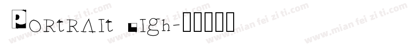 Portrait Ligh字体转换